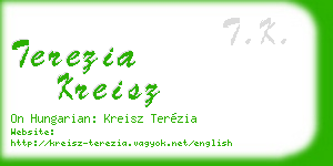terezia kreisz business card